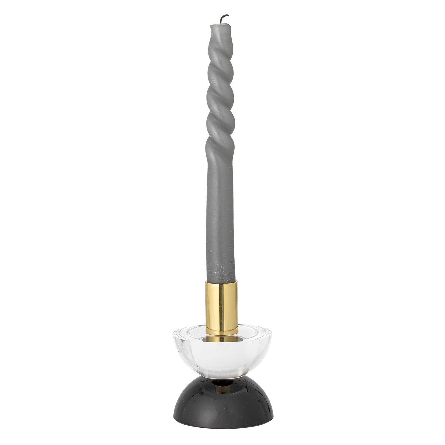 Evighet Lysestake, hvit, Glass