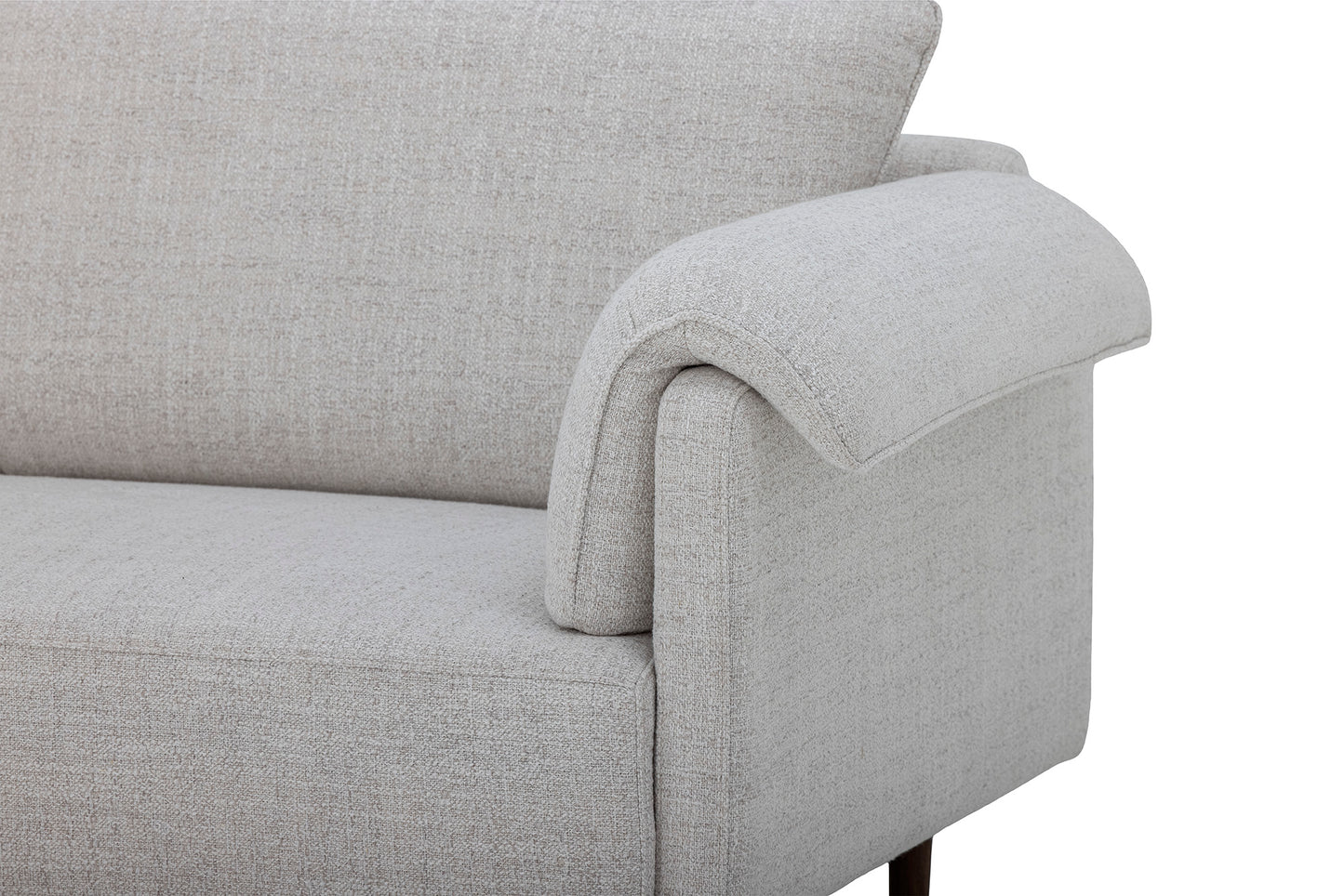 Ceshire Sofa i Naturhvit Tekstil