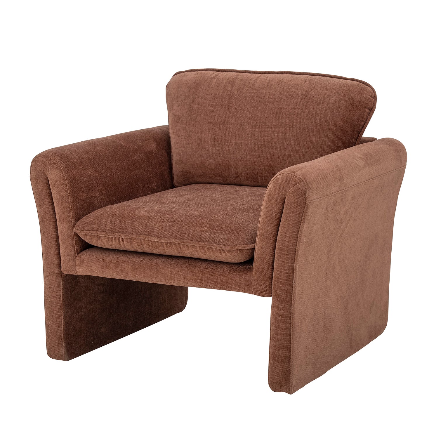 Luna Lounge Stol, Brun, Polyester