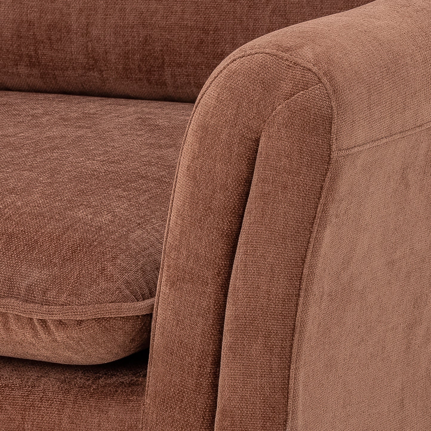Luna Lounge Stol, Brun, Polyester