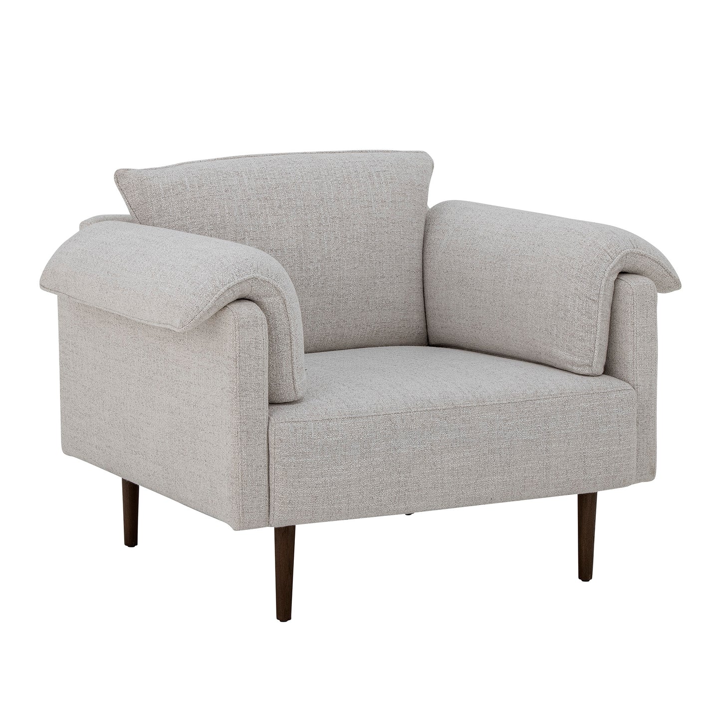 Cheshire Lounge Stol i Naturhvit Tekstil