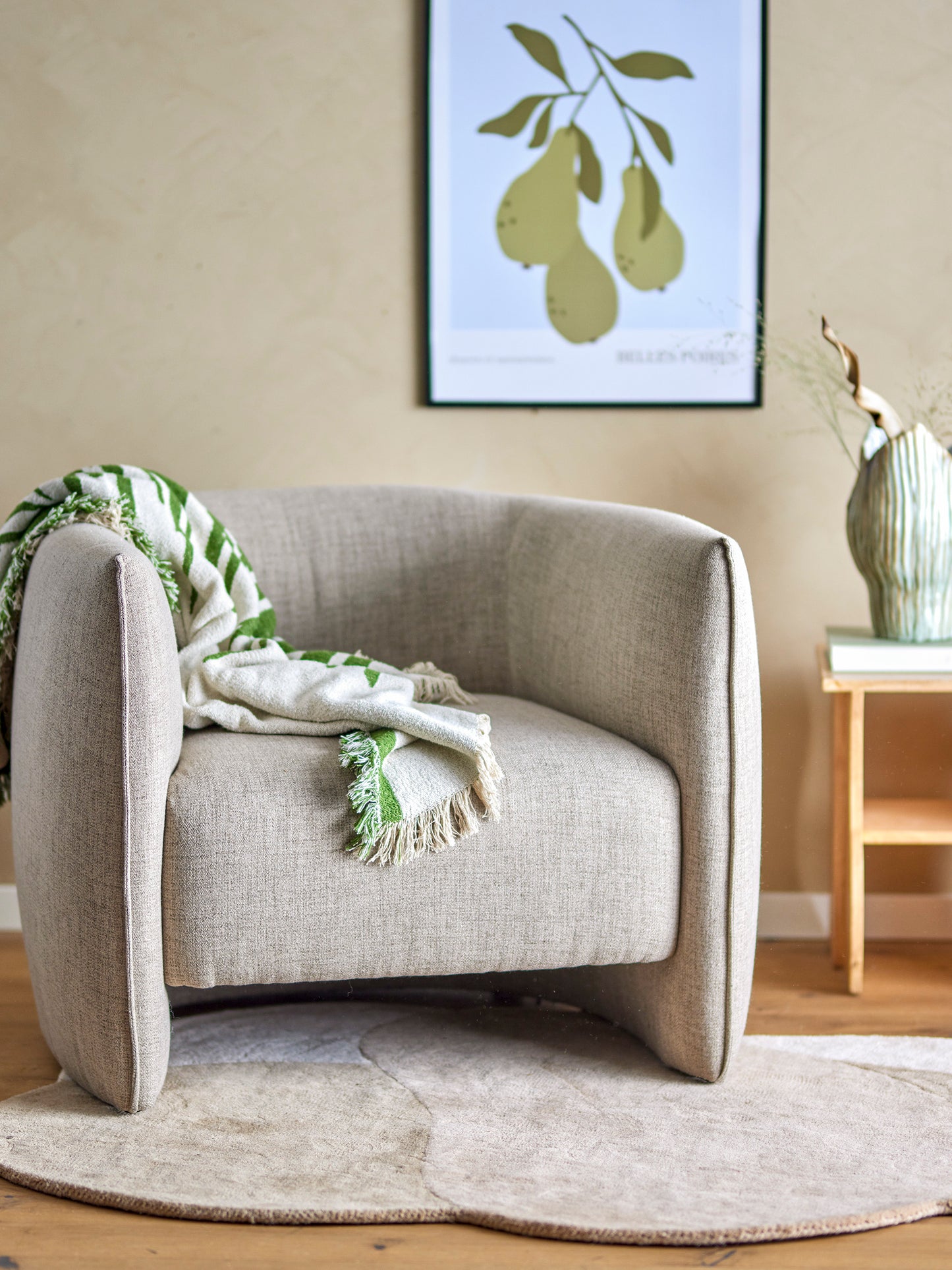 Lucca Lounge Stol Natur