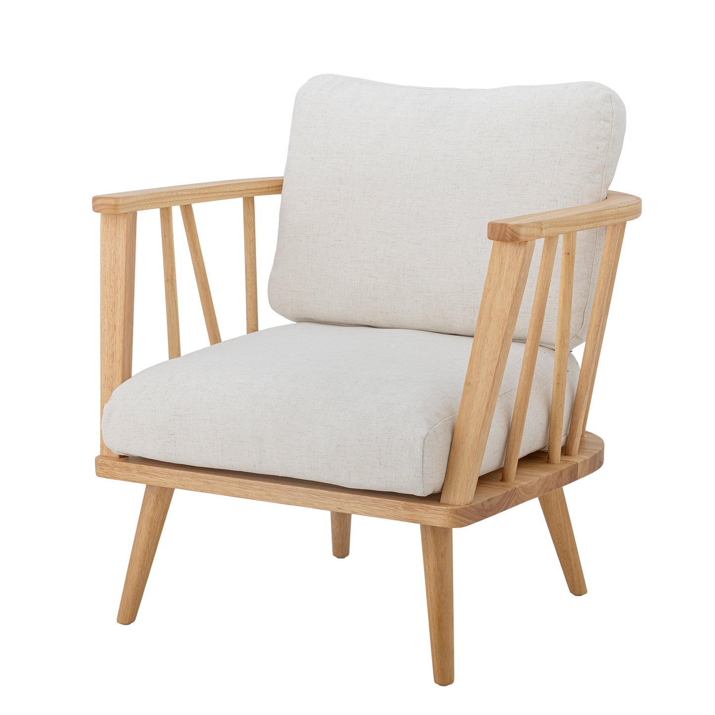 Serena loungestol, natur, gummitre