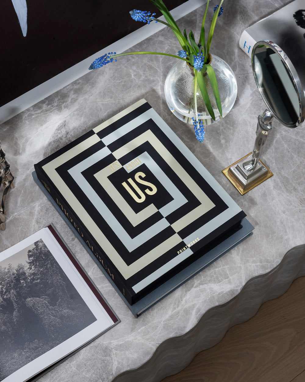 Fotoalbum for Kaffebord, "Vårt Kapittel"', Sort