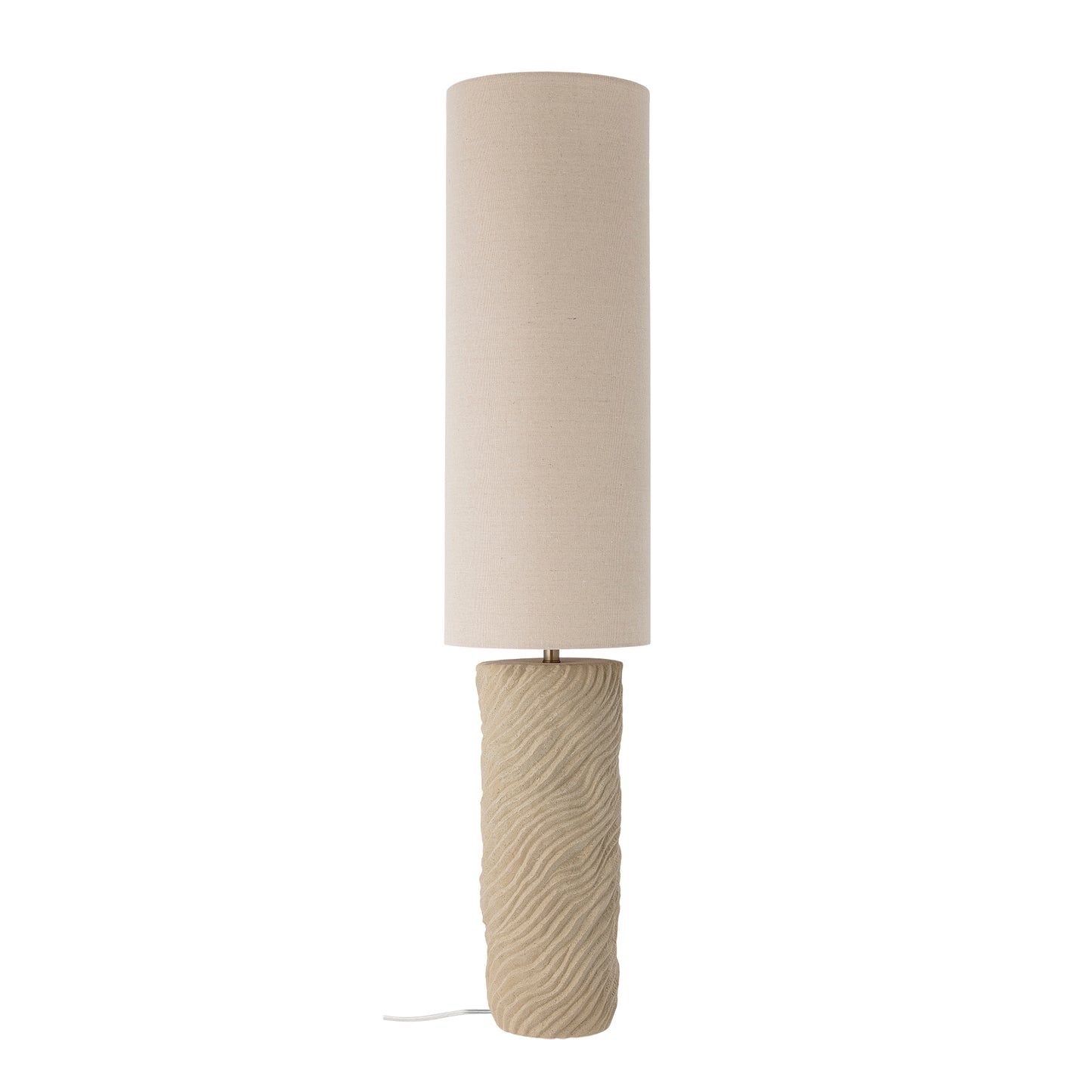 Svala gulvlampe, beige, Stengods