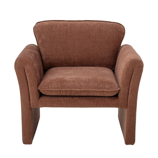 Luna Lounge Stol, Brun, Polyester