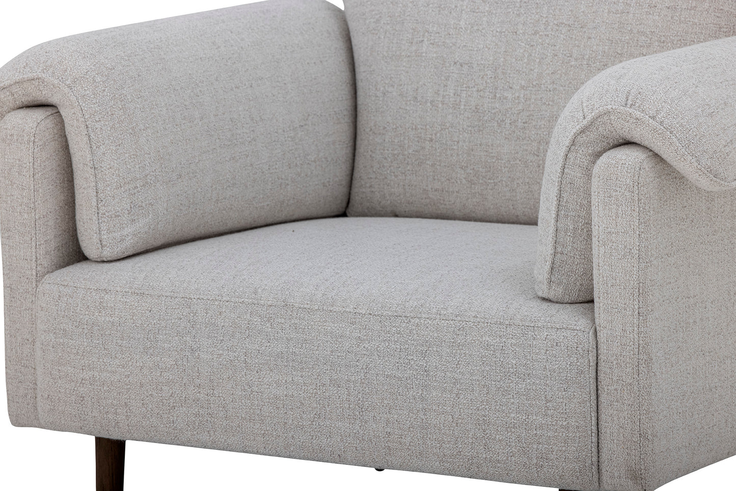 Cheshire Lounge Stol i Naturhvit Tekstil