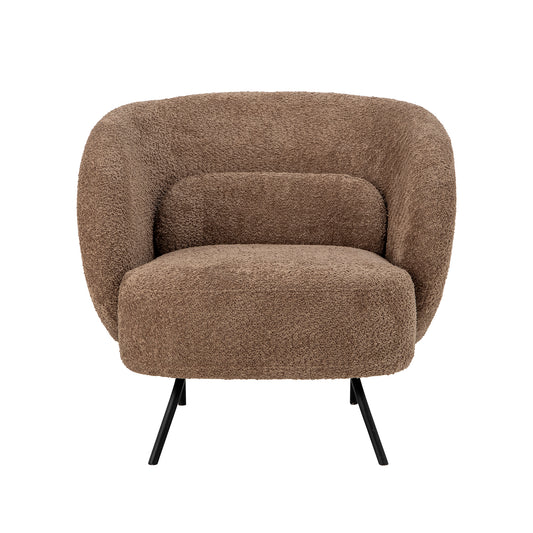 Aurora lenestol, brun, polyester