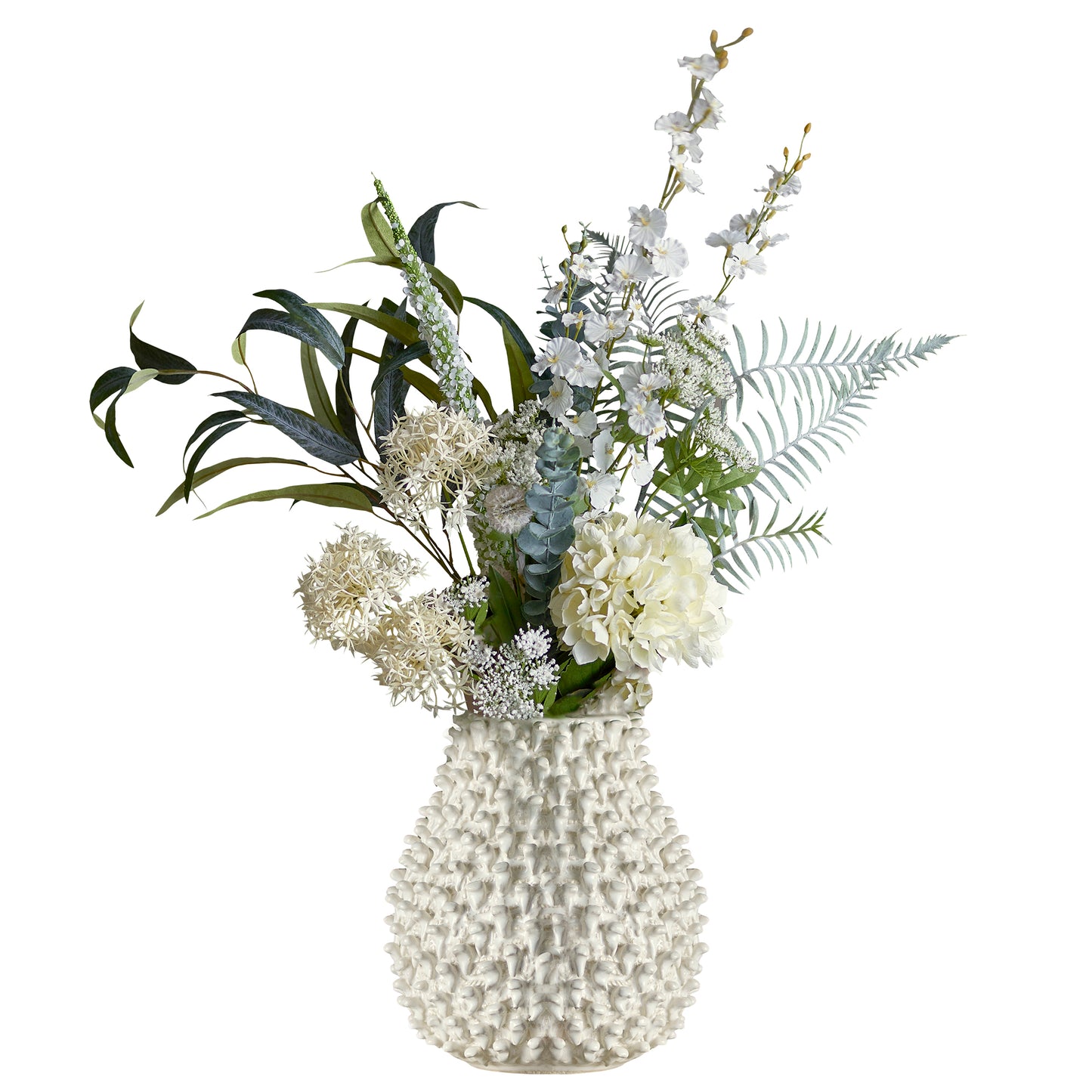 Symphonie Bouquet, White, Artificial Flowers
