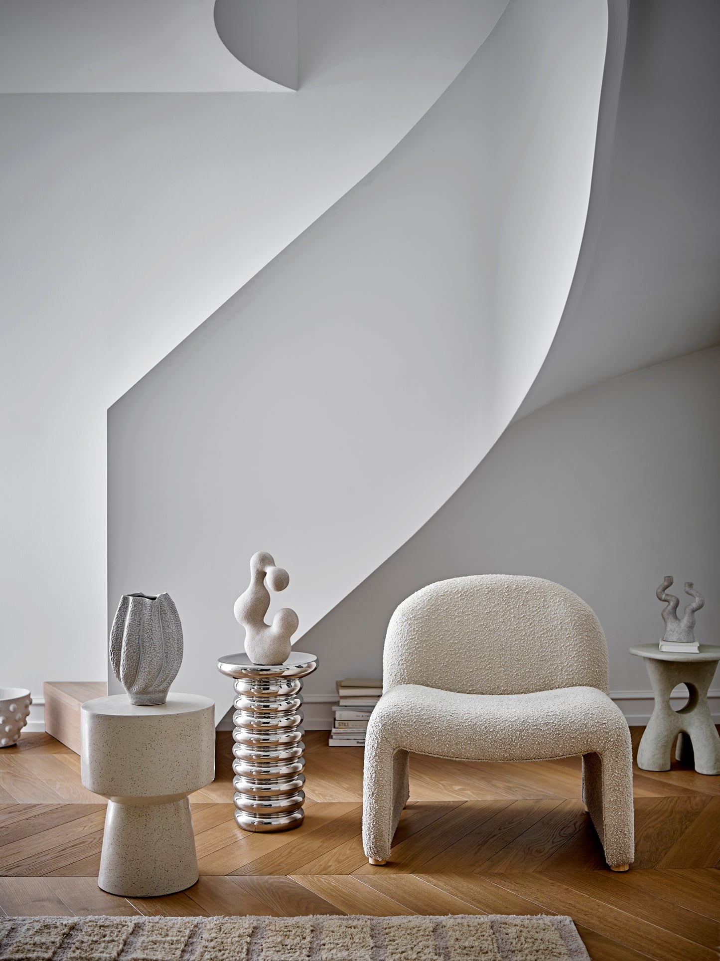 Eira Vase, White, Stoneware