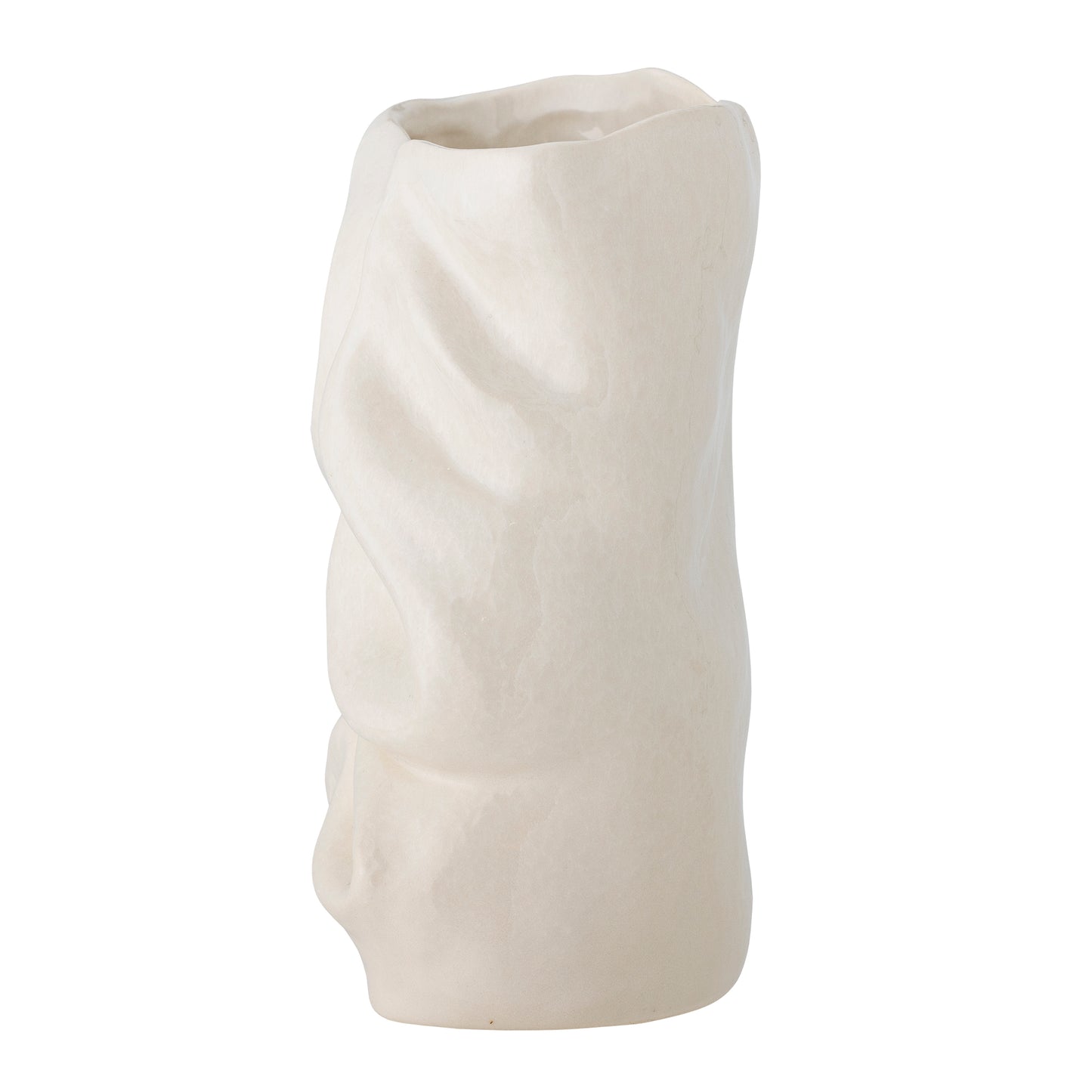 Tekstur Vase, White, Stoneware