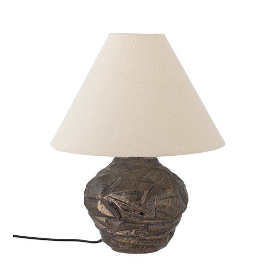 Allegra Bordlampe, Brun, Steingods