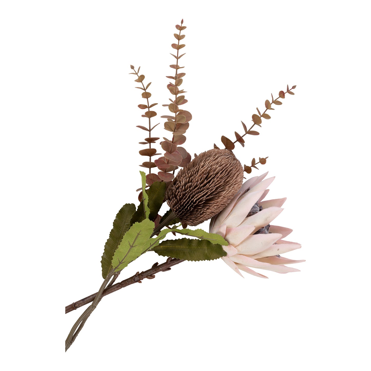 King Protea Bukett, Rosa & Burgundy