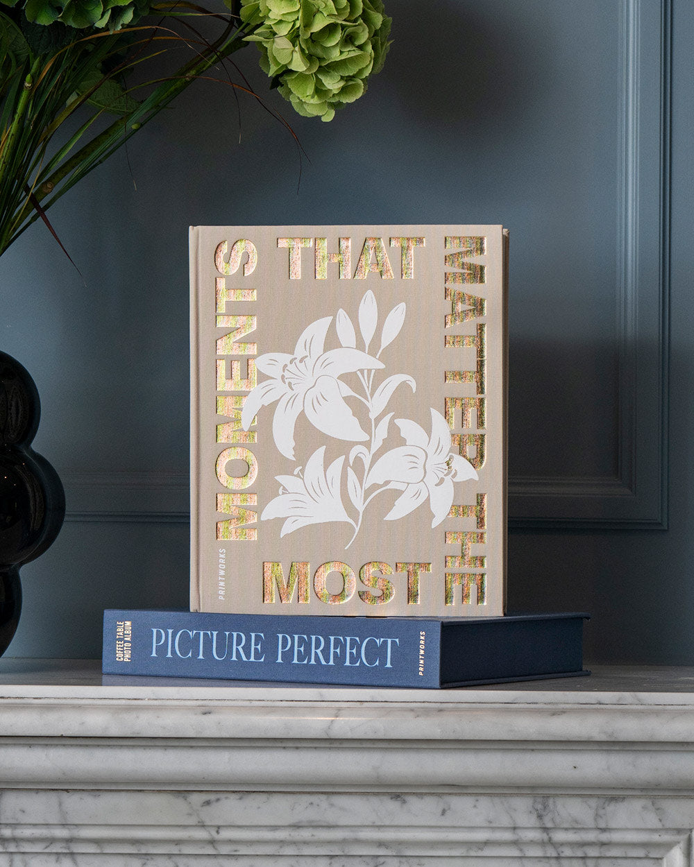 Foto Album for Kaffebord, 'Tid Sammen', Beige & Hvit